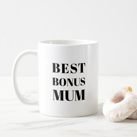 Beste Bonus Mum Moederdag of verjaardagscadeau Koffiemok (Met donut)