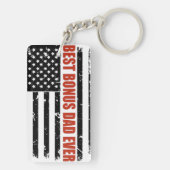 Beste Bonus Pap Ooit Vlag Sleutelhanger (achterkant)