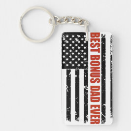 Beste Bonus Pap Ooit Vlag Sleutelhanger