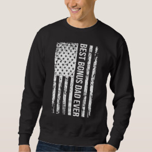 Beste Bonus Pap Ooit Voor Stepdad Amerikaanse Vlag Trui