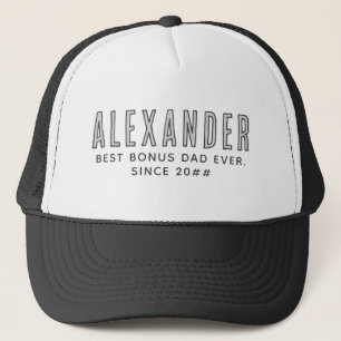 Beste Bonus Pap Sinds 20XX Modern Eenvoudige Prepp Trucker Pet