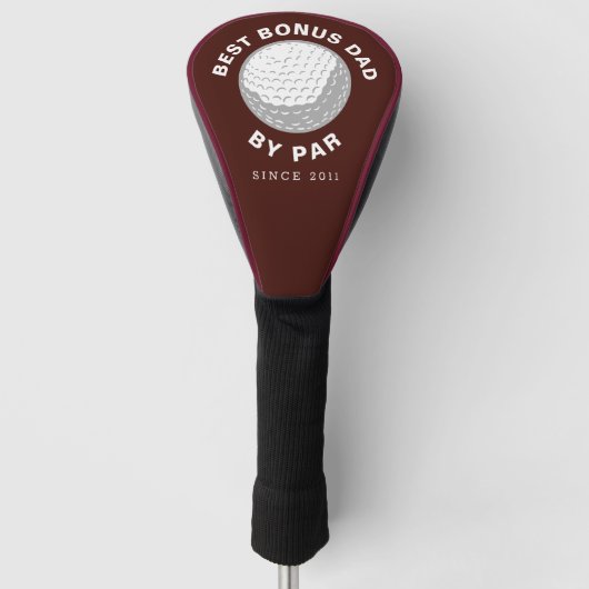 Beste Bonus Papa Door Par Vaders Dag Custom Golfheadcover (Voorkant)