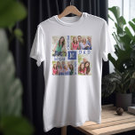 Beste Bonus Papa Ooit 4 Foto T-shirt<br><div class="desc">Best Bonus Dad Ever gepersonaliseerd T-shirt - perfect voor vaderdag of stiefvader's verjaardag. De fotosjabloon is opgezet voor u om uw eigen unieke fotocollage te creëer met 4 van uw favoriete familie afbeeldingen. De foto's zijn verdeeld met de vermelding "beste bonusvader ooit" en je kunt ook een initiaal toevoegen. Het...</div>