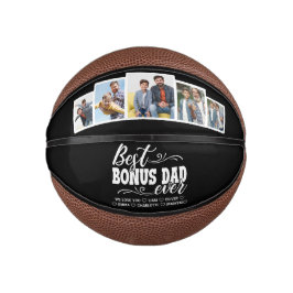 Beste Bonus Papa Ooit Familie Foto's Vaderdag Basketbal