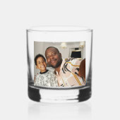 Beste Bonus Papa Ooit gepersonaliseerde foto en te Whisky Glas (Achterkant)
