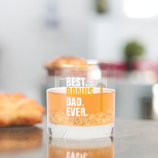 Beste Bonus Papa Ooit gepersonaliseerde foto en te Whisky Glas