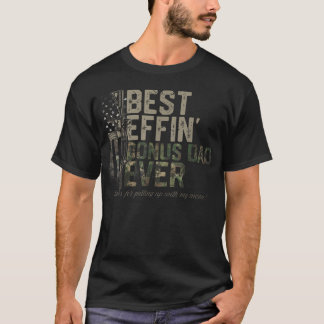 Beste Bonus Vader - Amerikaanse Camo Vlag T-shirt