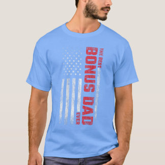 Beste Bonus Vader Amerikaanse Vlag Op Rug Beste Bo T-shirt