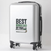 Beste Bonus Vader door Par Golf Shirt Design_1 Sticker (Koffer)
