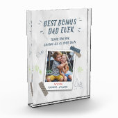 Beste Bonus Vader Ooit Aandenken Aangepast Fotoblokken (Links)