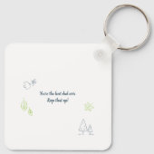 Beste bonus vader ooit Stap pa Foto Keepslag Aange Sleutelhanger (Achterkant)