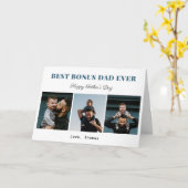 beste bonus vader ooit stepdad vaders dag foto sch kaart (Gele Bloem)