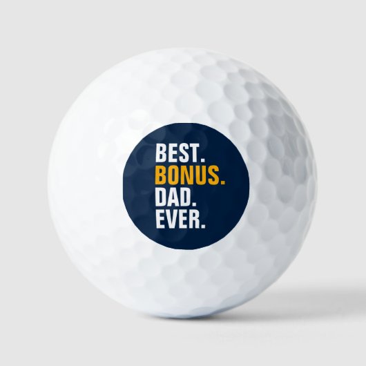 Beste bonus vader ooit stiefvader golfballen (Voorkant)