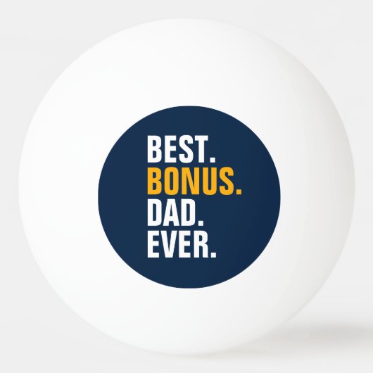 Beste bonus vader ooit stiefvader pingpongbal (Voorkant)