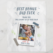 Beste Bonus Vader Vaders Dag Kinder Foto (Voorkant)