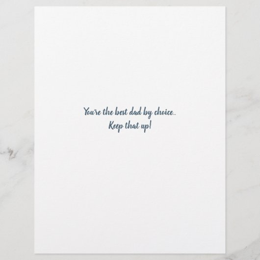 Beste bonus vader vaders dag Stepdad Aangepaste fo (Achterkant)