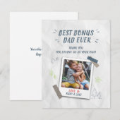 Beste bonus vader vaders dag Stepdad Aangepaste fo (Voorkant / Achterkant)