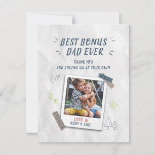 Beste bonus vader vaders dag Stepdad Aangepaste fo