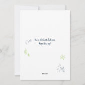 Beste bonus vader vaders dag Stepdad Aangepaste fo Feestdagenkaart (Achterkant)