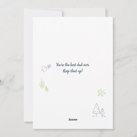 Beste bonus vader vaders dag Stepdad Aangepaste fo Feestdagenkaart (Achterkant)