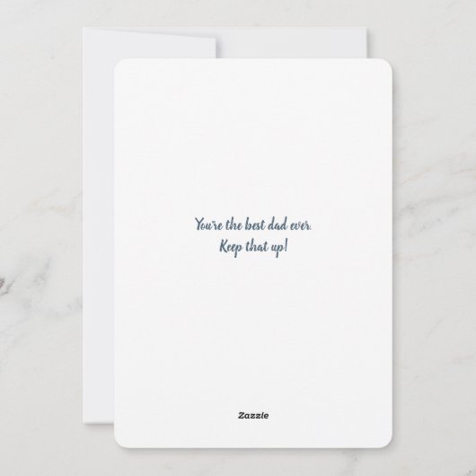 Beste bonus vader vaders dag Stepdad Aangepaste fo Feestdagenkaart (Achterkant)