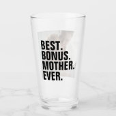 Beste Bonusmoeder Ooit Gepersonaliseerde Foto Glas (Voorkant)