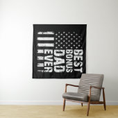 Beste bonusvader ooit Amerikaanse vlag Wandkleed (In Situ (horizontaal))