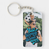 Beste bonusvader ooit | Foto vaderdag Sleutelhanger (Voorkant)