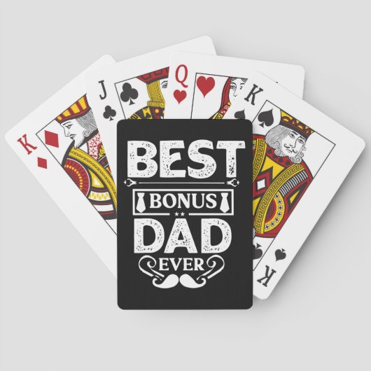 Beste bonusvader ooit pokerkaarten (Achterkant)