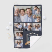 Beste bonusvader op papier | Fotocollage Golfhanddoek (Insitu)