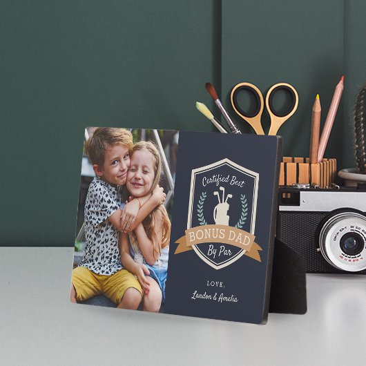 Beste bonusvader op papier | Golf Stepdad Foto Fotoplaat