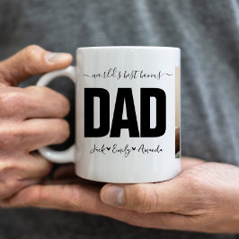 Beste bonusvader ter wereld Fotocollage Koffiemok