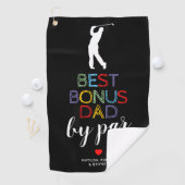 Beste bonusvader van Par Golf Towel Golfhanddoek (Insitu)