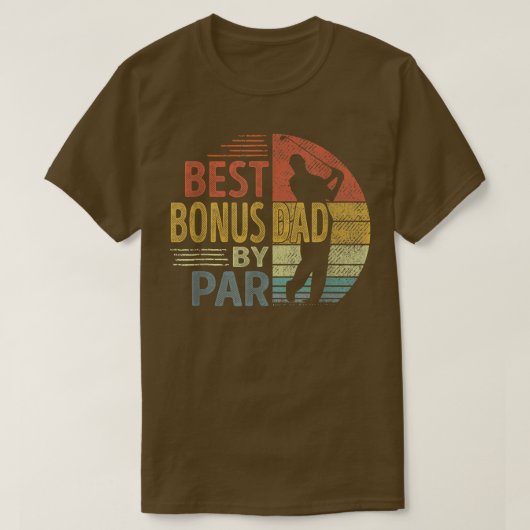 Beste bonusvader van Par Vaderdag Gift Golf Lover T-shirt (Design voorkant)