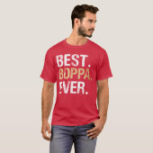 Beste Boppa Ooit Opa Oude Man jongen T-shirt (Voorkant volledig)