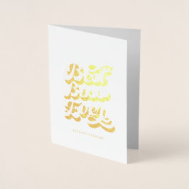 Beste borden Ever Aangepast Foto Gold Folie Kaarten