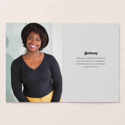 Beste borden Ever Aangepast Foto Gold Folie Kaarten (Binnen)