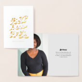 Beste borden Ever Aangepast Foto Gold Folie Kaarten (Display)