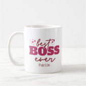 Beste borden ooit persoonlijke roze brieven koffiemok (Links)