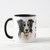 Beste Border Collie Hond Moeder Mok (Links)