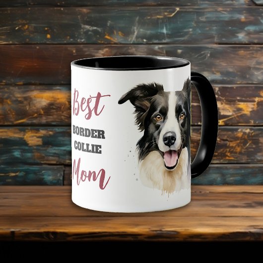 Beste Border Collie Hond Moeder Mok