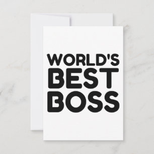 BESTE BOSS BEDANKKAART