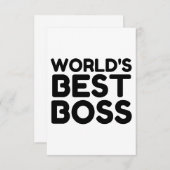 BESTE BOSS BEDANKKAART (Voorkant / Achterkant)