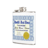 Beste Boss-certificaat ter wereld Heupfles (Links)