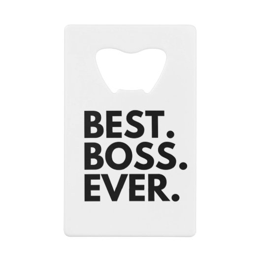 BESTE BOSS CREDITKAART FLESSENOPENER (Voorkant)