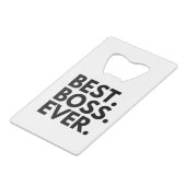 BESTE BOSS CREDITKAART FLESSENOPENER (Voorkant Gekanteld)