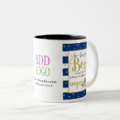 beste BOSS - DANK JE BOSS Tweekleurige Koffiemok (Voorkant rechts)