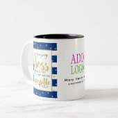 beste BOSS - DANK JE BOSS Tweekleurige Koffiemok (Voorkant links)