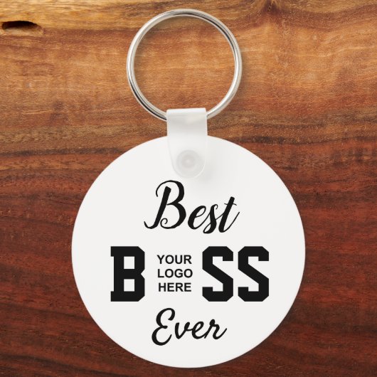Beste Boss Ever en Logo Sleutelhanger (Achterkant)