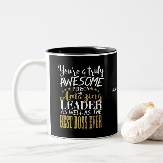 beste BOSS MOK -DANK JE WEL BOSS geweldige baas (Met donut)
